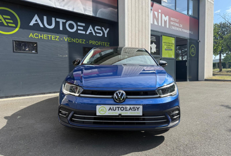 Volkswagen Polo 6 1.0 TSI 95 STYLE CUIR ALCANTARA / CLIM BIZONE /BLEU RECIF
