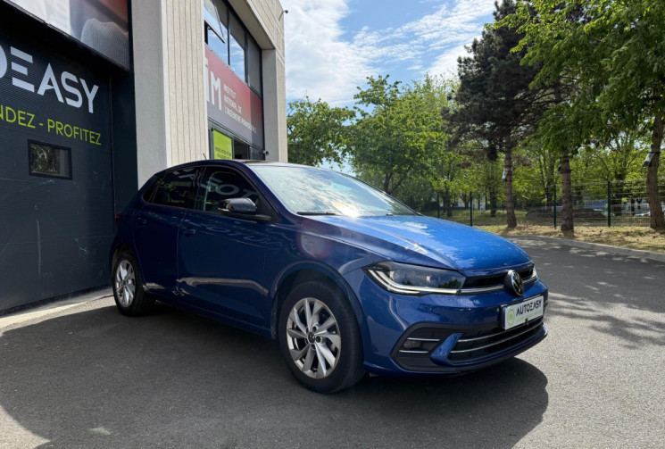 Volkswagen Polo 6 1.0 TSI 95 STYLE CUIR ALCANTARA / CLIM BIZONE /BLEU RECIF