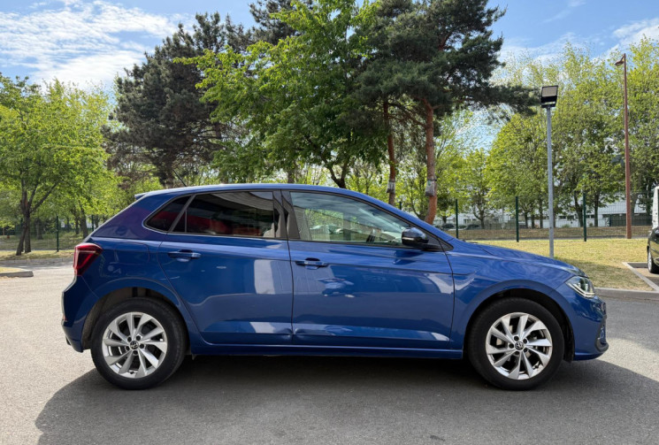 Volkswagen Polo 6 1.0 TSI 95 STYLE CUIR ALCANTARA / CLIM BIZONE /BLEU RECIF