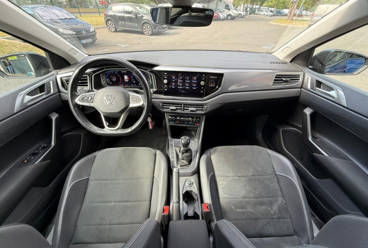 Volkswagen Polo 6 1.0 TSI 95 STYLE CUIR ALCANTARA / CLIM BIZONE /BLEU RECIF