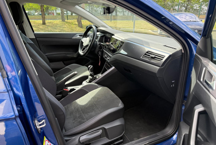 Volkswagen Polo 6 1.0 TSI 95 STYLE CUIR ALCANTARA / CLIM BIZONE /BLEU RECIF