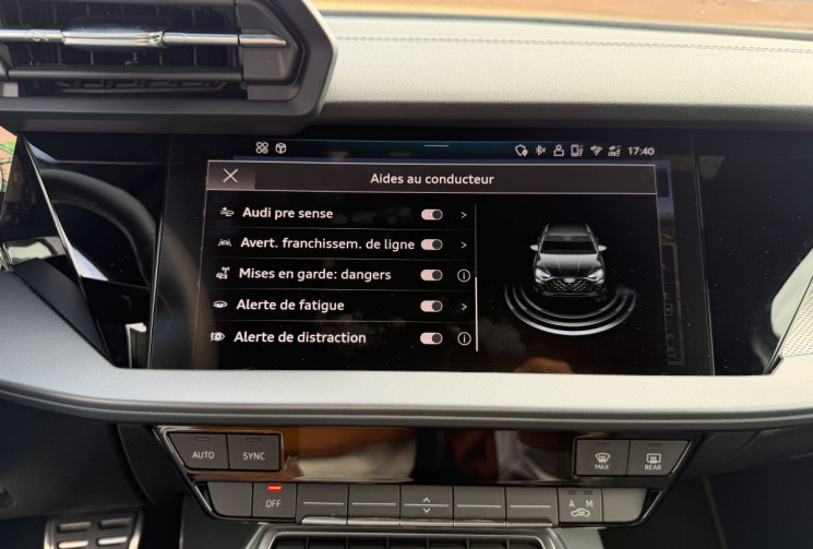 Audi A3 SPORTBACK 35 TFSI 150 MILD HYBRID S TRONIC 7 S LINE / 1ERE MAIN / GARANTIE 02/2029
