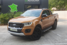 Ford Ranger SUPER CABINE 2.0 ECOBLUE 213 WILDTRAK 4X4 BVA10 TVA Récupérable * Attelage