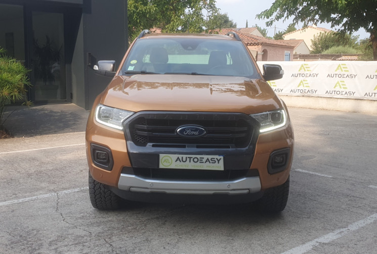 Ford Ranger SUPER CABINE 2.0 ECOBLUE 213 WILDTRAK 4X4 BVA10 TVA Récupérable * Attelage
