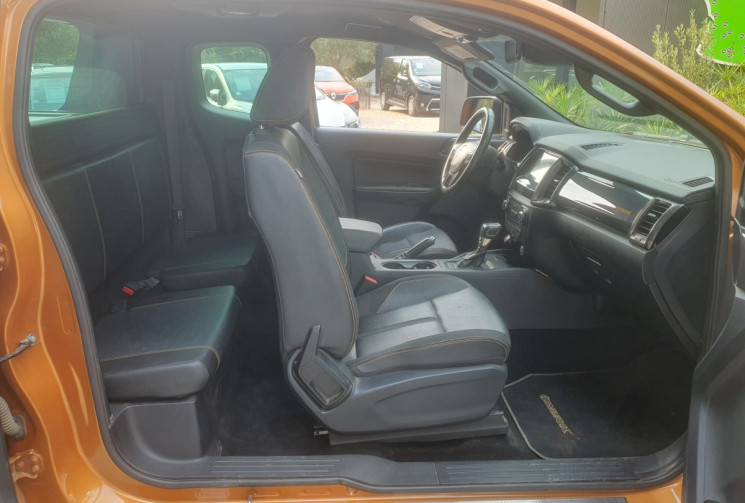 Ford Ranger SUPER CABINE 2.0 ECOBLUE 213 WILDTRAK 4X4 BVA10 TVA Récupérable * Attelage