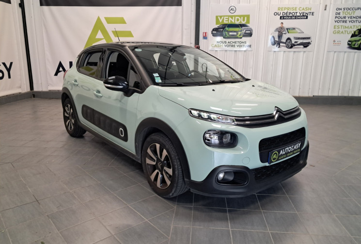 Citroën C3 III 1.2 PureTech 110 Shine EAT6 - TOIT PANO SIEGES CHAUF - SUIVI ENTRETIEN - DISTRI OK 
