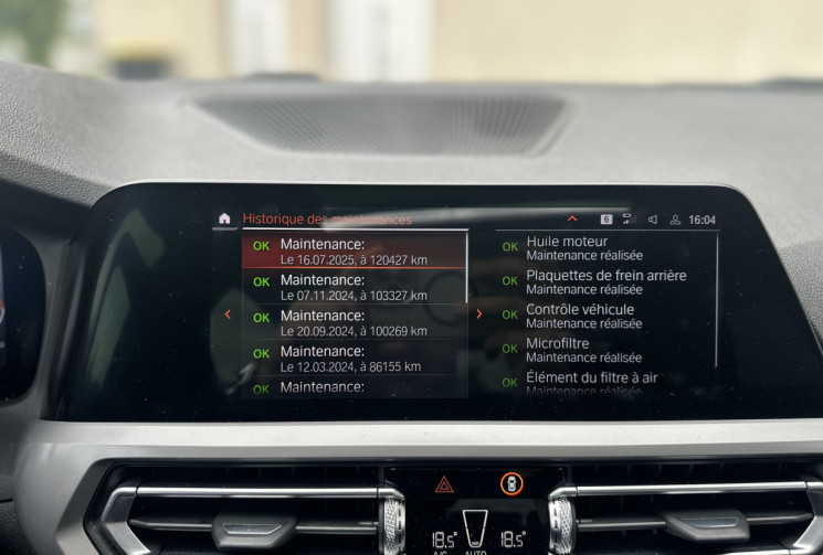 BMW Série 3 G20 Berline 320d 2.0 d 16V Steptronic8 190 cv Boîte auto