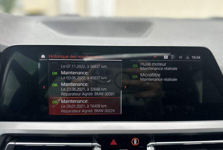 BMW Série 3 G20 Berline 320d 2.0 d 16V Steptronic8 190 cv Boîte auto