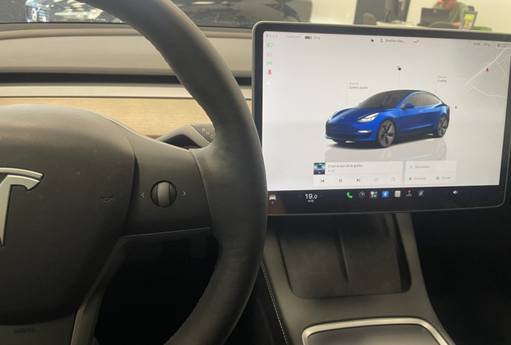 Tesla Model 3 Electrique 281ch 281ch Standard - 2022 - Toit Panoramique - Suivi complet - Première m