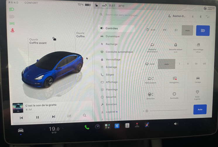 Tesla Model 3 281ch Standard - 2022 - Toit Panoramique - Suivi complet - Première m