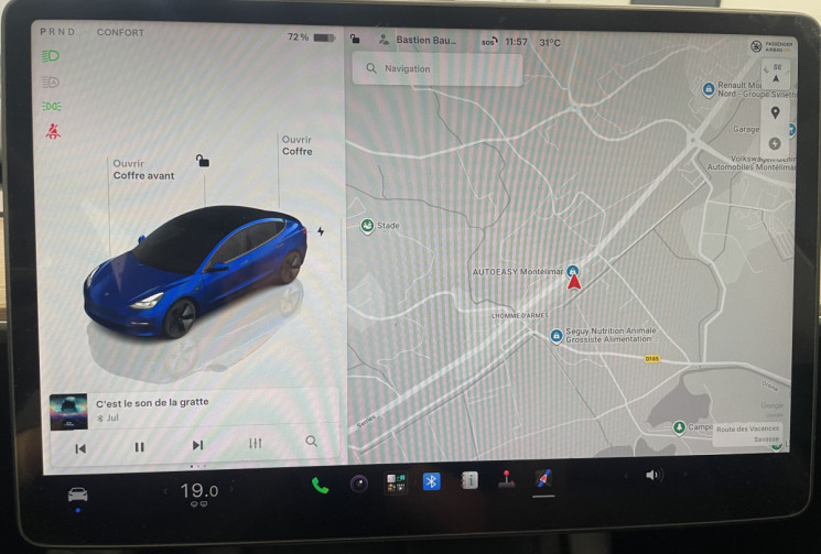 Tesla Model 3 281ch Standard - 2022 - Toit Panoramique - Suivi complet - Première m