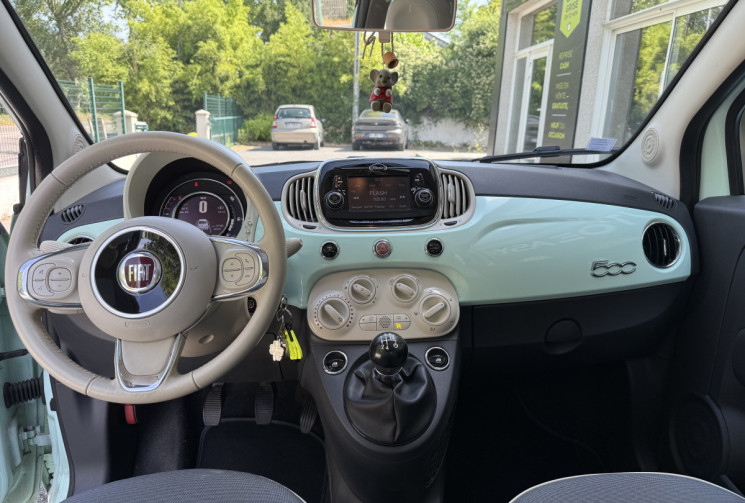FIAT 500  LOUNGE 1.2 MPi 69 ch / Toit Panoramique / Bluetooth / Entretien et distribution à jour
