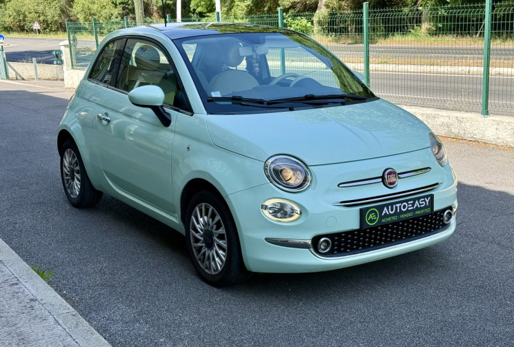 FIAT 500  LOUNGE 1.2 MPi 69 ch / Toit Panoramique / Bluetooth / Entretien et distribution à jour