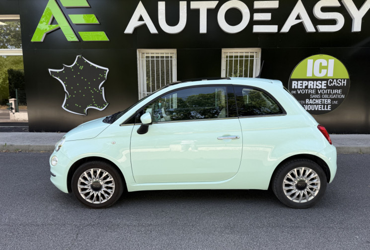 FIAT 500  LOUNGE 1.2 MPi 69 ch / Toit Panoramique / Bluetooth / Entretien et distribution à jour