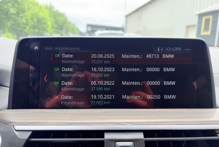 BMW X3 xDrive20 190 ch Luxury Line-70493 km-Entretiens BMW-Harman kardon 