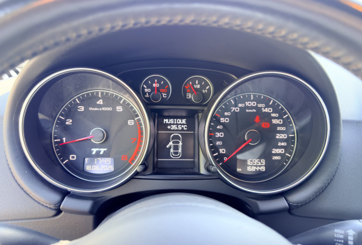 Audi TT 160 ch 1.8 TFSI S-Line *Sellerie Cuir*Entretiens OK*Ct OK*Radar AR*Jante Alu 19