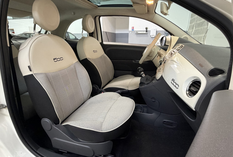FIAT 500 1,2 69 Lounge - Toit pano