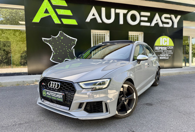 Audi RS3 SPORTBACK 8V2 DAZA 2.5 TFSi 400 Quattro S-Tronic / Toit ouvrant / B&O / Camera / Gris Nardo
