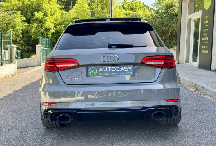 Audi RS3 SPORTBACK 8V2 DAZA 2.5 TFSi 400 Quattro S-Tronic / Toit ouvrant / B&O / Camera / Gris Nardo
