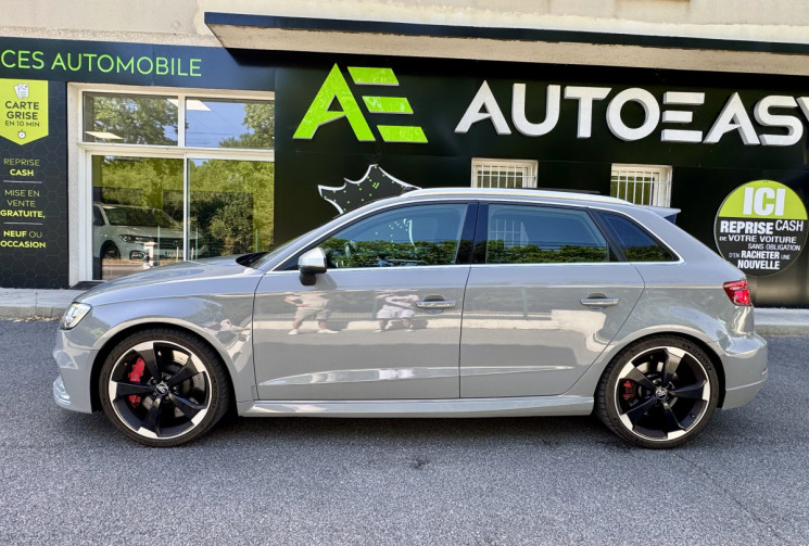 Audi RS3 SPORTBACK 8V2 DAZA 2.5 TFSi 400 Quattro S-Tronic / Toit ouvrant / B&O / Camera / Gris Nardo