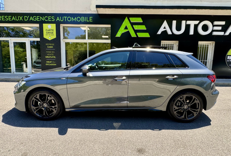 Audi A3 SPORTBACK S-Line 35 TFSi 150 S-Tronic / NEUVE / Toit ouvrant / Sonos / 360° / Garantie 12/27