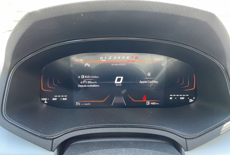 SEAT Ibiza 1.0 TSI 95 ch Copa/Virtual cockpit/Apple Carplay/Camera/ AFIL/Radar AV et AR/Jnt Alu 16