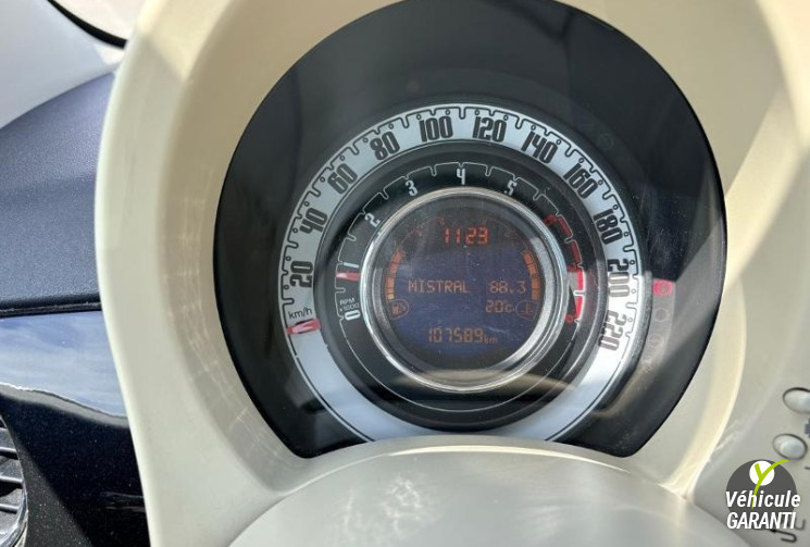 FIAT 500 1.2 69 CV LOUNGE / TRÉS BON ÉTAT / CT OK REVISION OK / DISTRIBUTION OK / GARANTIE