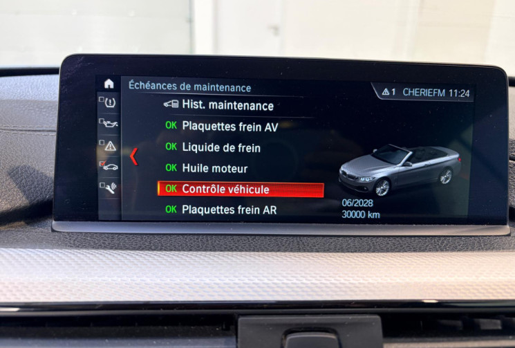BMW Série 4 Cabriolet 420i M SPORT CAB - FRANCE - ENTRETIEN COMPLET BMW - 