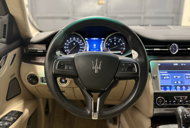 Maserati Quattroporte  3.8 V8 Bi turbo 530 ch GTS Carplay intérieur cuir beige