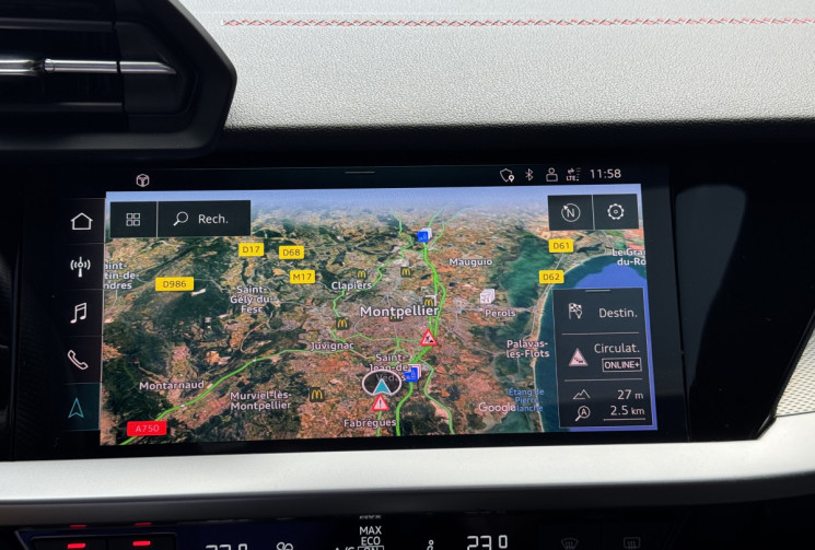 Audi S3 SPORTBACK 8Y 2.0 TFSi Quattro 310 DSG7 / Toit Ouvrant / Matrix / Carplay / B&O / Tete Haute