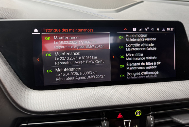 BMW Série 1  M135i xDrive 2.0 i 16V 306 origine France 2em main / carplay / camera / sièges sport 