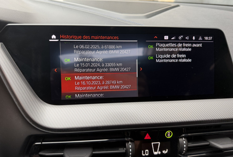 BMW Série 1  M135i xDrive 2.0 i 16V 306 origine France 2em main / carplay / camera / sièges sport 