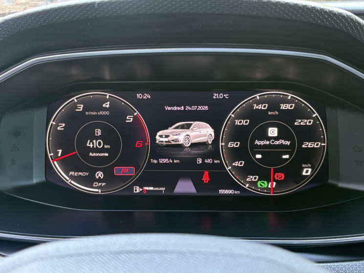 SEAT LEON ST 2.0 TDI 150 ch DSG7 SPORTSTOURER /ENTRETIEN COMPLET SEAT / ATTELAGE ÉLÉCTRIQUE 