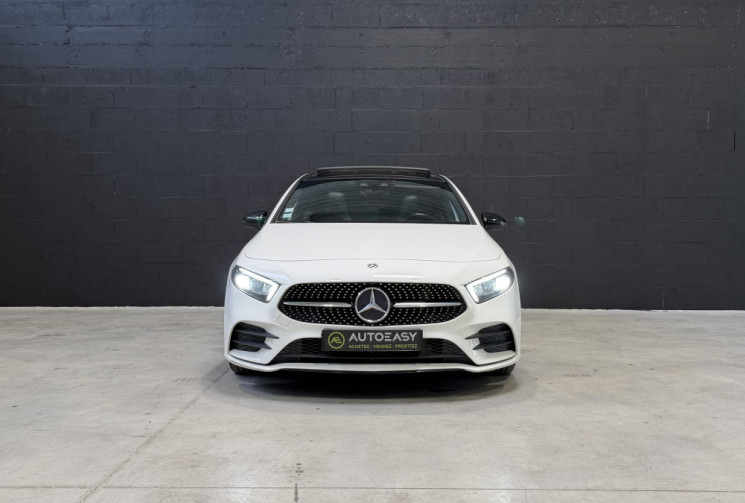 Mercedes Classe A A200 163ch AMG Line 7G-DCT - Toit ouvrant - son Burmester - cuir rouge
