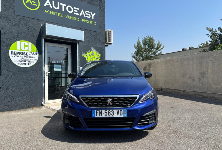 Peugeot 308 1.2 Gt Line EAT6 / Suivi COMPLET PEUGEOT / DISTRIBUTION FAITE / GARANTIE 12 MOIS