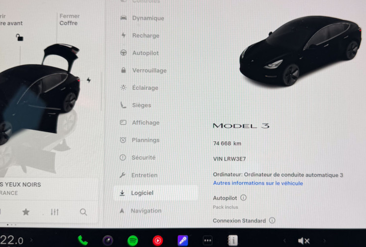 Tesla Model 3 STANDARD RANGE ATTELAGE 