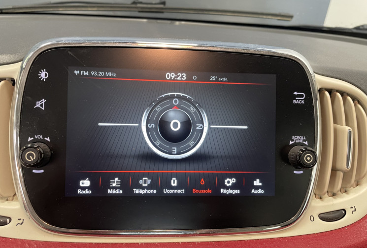 FIAT 500 1.2 70 60eme / carplay / radar ar
