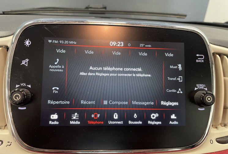 FIAT 500 1.2 70 60eme / carplay / radar ar