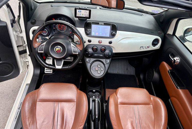 Abarth 500C 500 C 595 Turismo 1.4T-Jet 160cv / Super état / Echap MONZA / Cabriolet / Ba DUALOGIC
