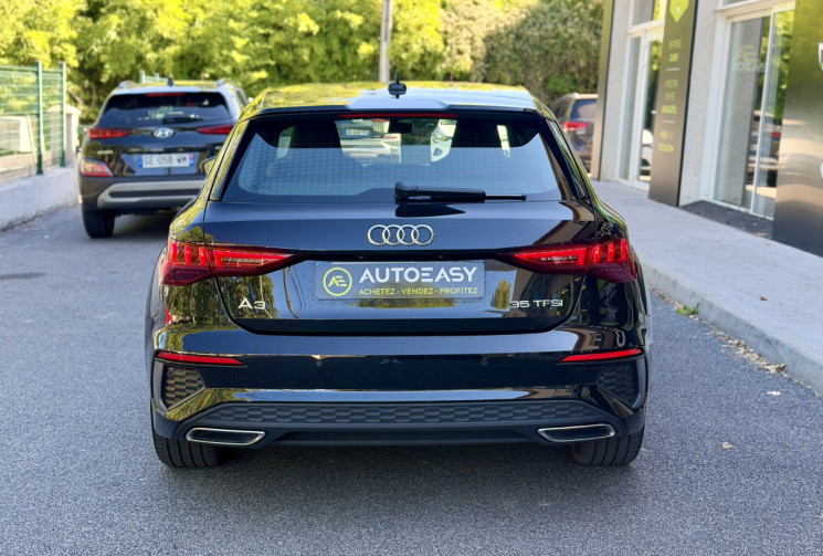 Audi A3 SPORTBACK 35 TFSI 150 S LINE S TRONIC 7 * CUIR * LED * CARPLAY * JA19 * GARANTIE