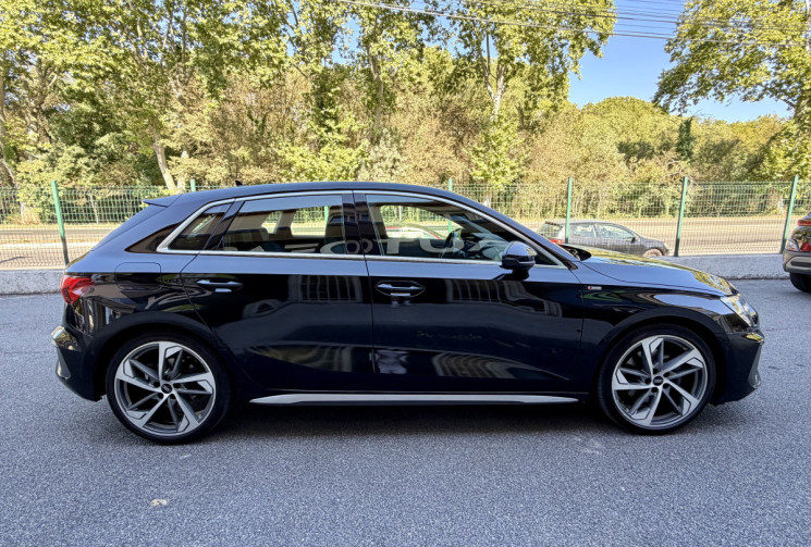 Audi A3 SPORTBACK 35 TFSI 150 S LINE S TRONIC 7 * CUIR * LED * CARPLAY * JA19 * GARANTIE