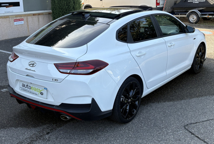 Hyundai i30 FASTBACK 1.4 T-GDI 140 DCT-7 N LINE / SUIVI COMPLET HYUNDAI / CARPLAY / TOIT OUVRANT
