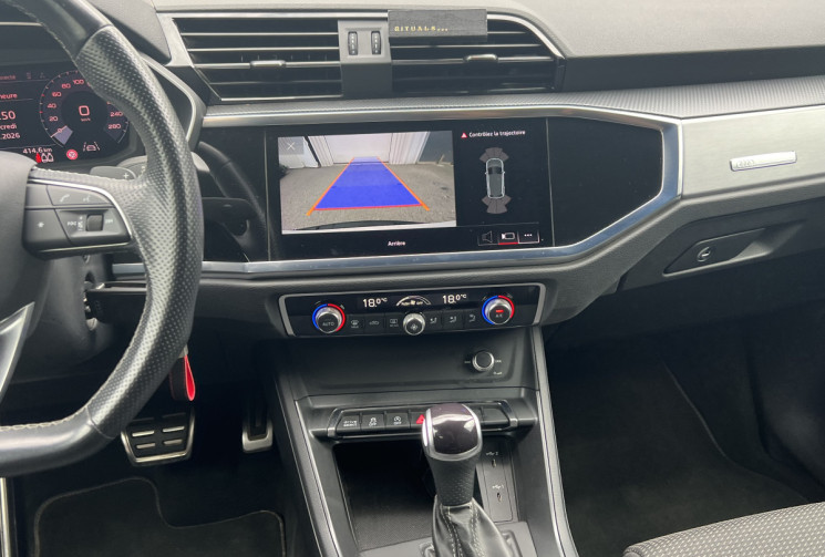 Audi Q3 35 S-LINE 2.0 TDI 150cv  S Tronic * Caplay * Caméra * Virtual Cockpit * Matrix Leds