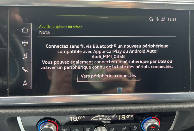Audi Q3 35 S-LINE 2.0 TDI 150cv  S Tronic * Caplay * Caméra * Virtual Cockpit * Matrix Leds