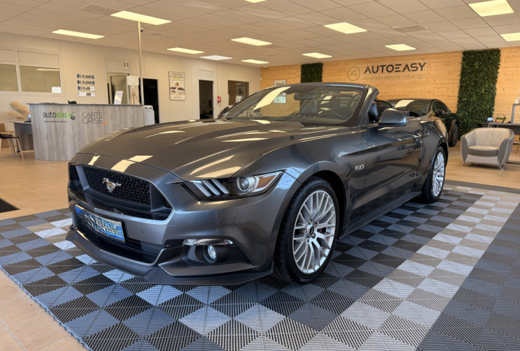 Ford MUSTANG VI CABRIOLET 5.0 V8 421 / PAS DE MALUS / ENTRETIEN FORD / 2ND MAIN 