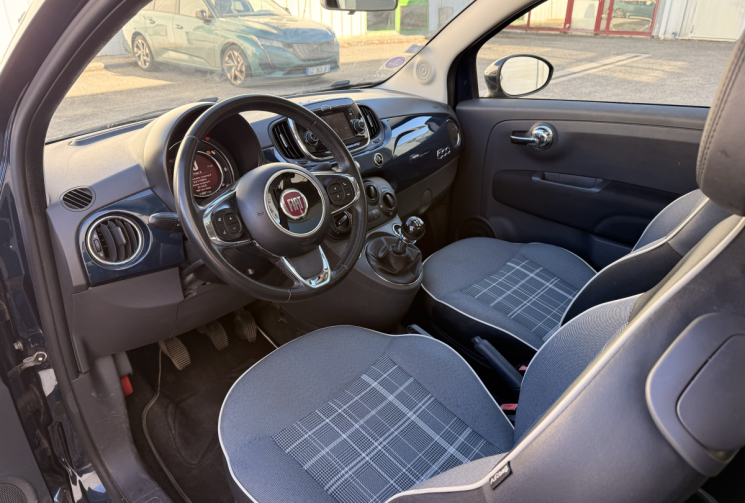 FIAT 500 III Phase 2 0.9 TwinAir 8V Turbo 85 cv * Ideal Jeune Permis * Clim * BT * 2eme Main 