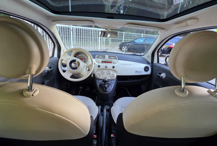 FIAT 500 1.2 LOUNGE 4CV  /ENTRETIEN A JOUR / SUPERBE 