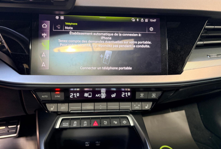 Audi A3 BERLINE A3 (II)-150cv-SLINE Hybrid-TOIT OUVRANT-INTERIEUR CUIR - ENTRETIEN COMPLET
