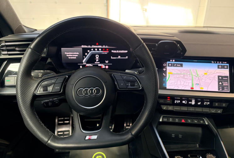 Audi A3 BERLINE A3 (II)-150cv-SLINE Hybrid-TOIT OUVRANT-INTERIEUR CUIR - ENTRETIEN COMPLET
