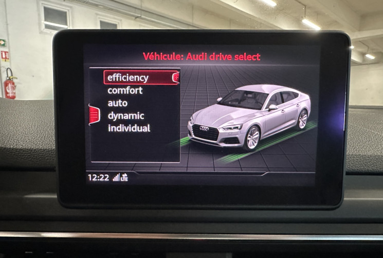 Audi A5 SPORTBACK 2.0 TFSI 190 S-Tronic7 Design / Full Entretien AUDI / Carplay / Sièges alcantara